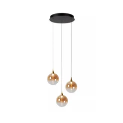 GISELA HANGLAMP 3-LICHTS Ø36CM AMBER