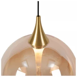 GISELA HANGLAMP 3-LICHTS Ø36CM AMBER