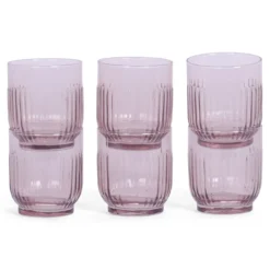 Glas Caro pink 330 cc - set van 6