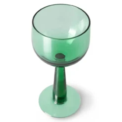 Glas Emeralds Wine Glass tall fern green - set van 4