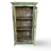 Glaskast 2 deur turquoise uniek