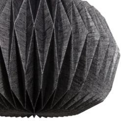 Globe hanglamp papier naturel/zwart