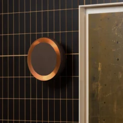 Gloomy wandlamp rond metaal bruin