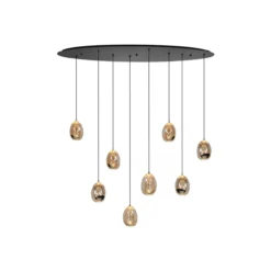GOLDEN EGG OVAAL 8-LICHTS ZWART