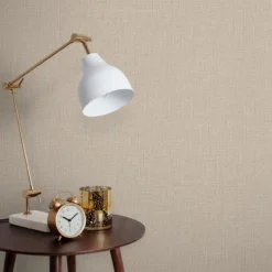 Graham & Brown - Vliesbehang - Linen Beige - 10mx52cm