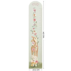 Groeimeter muursticker Fairy Garden