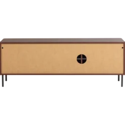 Gunnar tv meubel 154 cm grenen bordeauxrood [fsc]