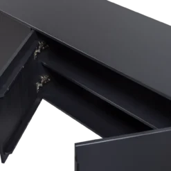 Gunnar tv meubel 200 cm grenen matzwart [fsc]