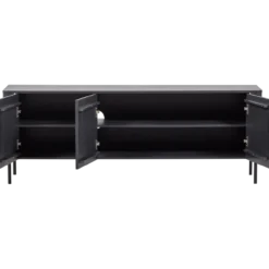 Gunnar tv meubel 154 cm grenen matzwart [fsc]