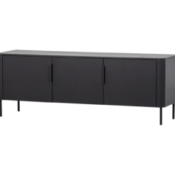 Gunnar tv meubel 154 cm grenen matzwart [fsc]