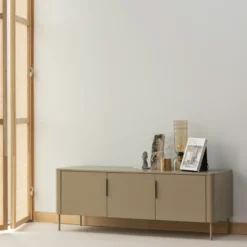 Gunnar tv meubel 154 cm grenen mud [fsc]