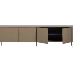 Gunnar tv meubel 200 cm grenen mud [fsc]