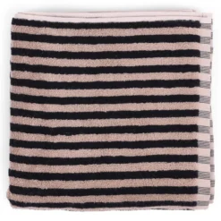 Handdoek Kate beige black 50x100 cm