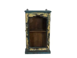 Hangkast uniek blauw/geel