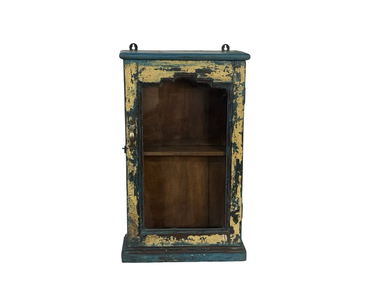 Hangkast uniek blauw/geel