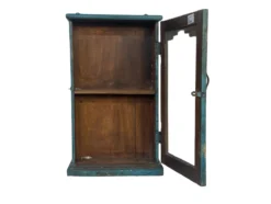 Hangkast uniek blauw/geel
