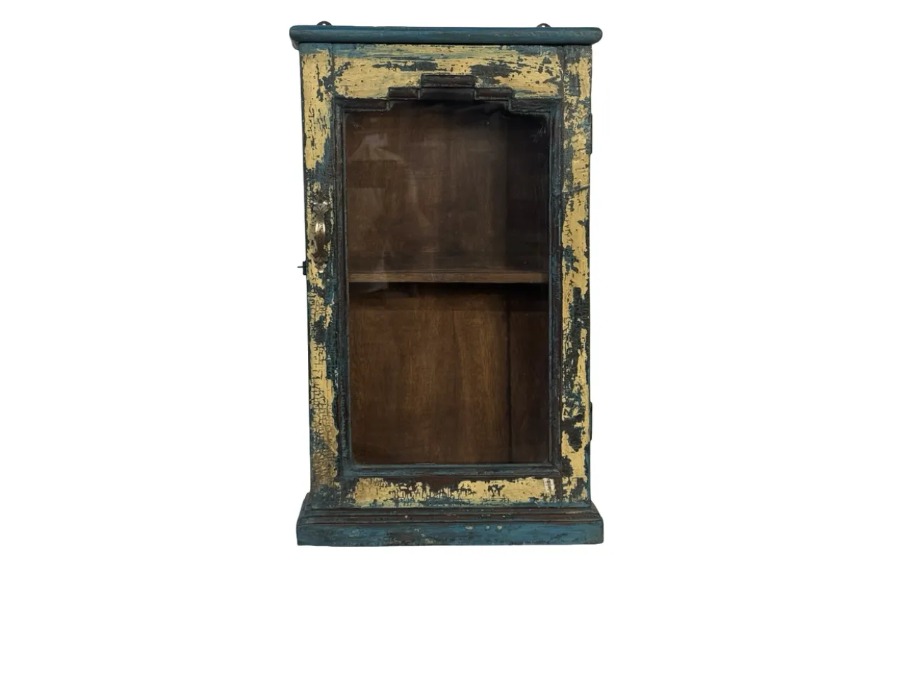Hangkast uniek blauw/geel