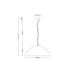 Hanglamp Andres Ø56 cm beige
