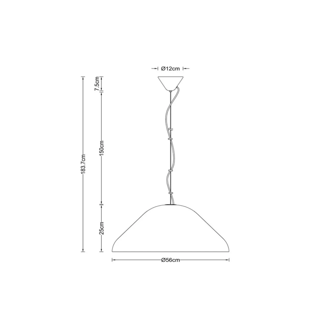 Hanglamp Andres Ø56 cm beige