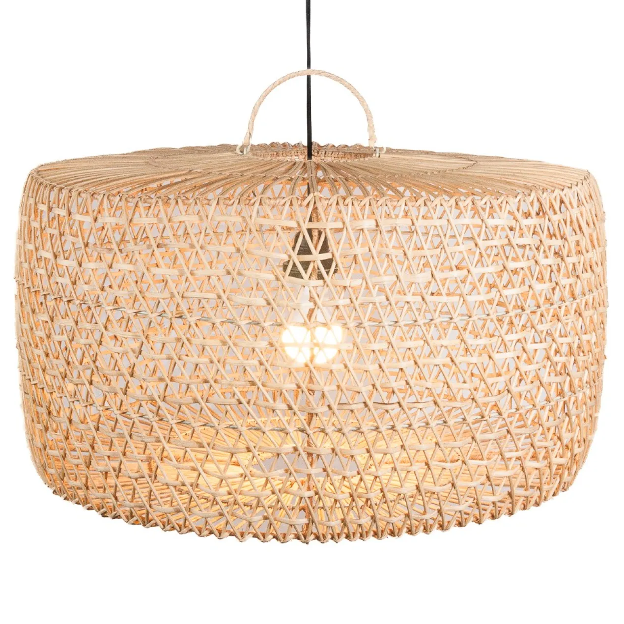 Hanglamp Beji van bamboe