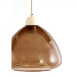 Hanglamp Bisho 3 sand/amberglas