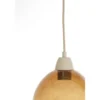 Hanglamp Bisho 5 sand/amberglass