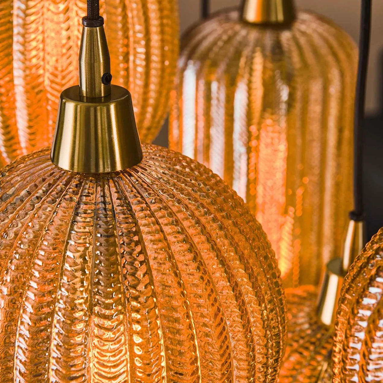 Hanglamp Buckingham Amber Aanbieding
