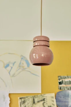 Hanglamp Bulb blush
