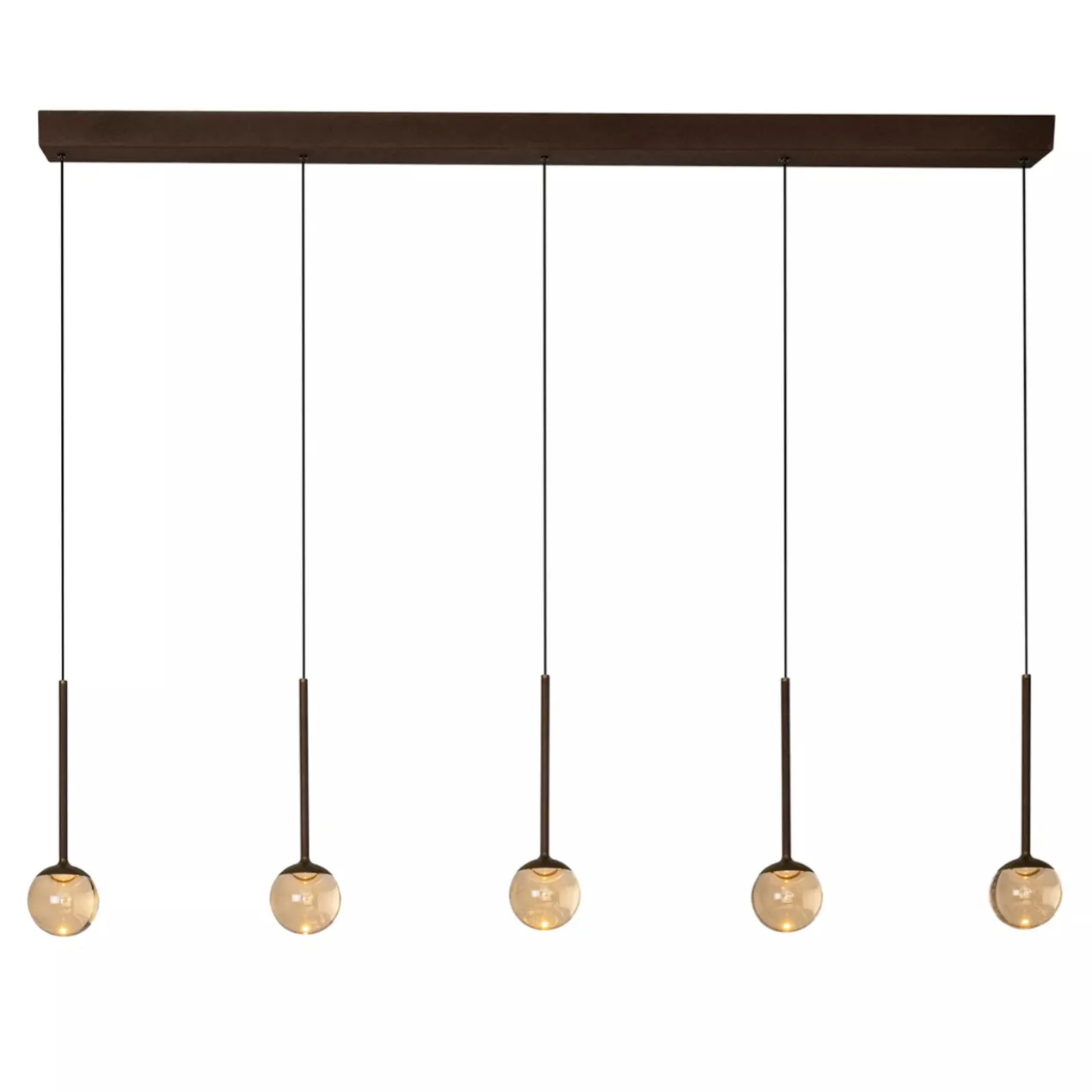 Hanglamp Calina 5-lichts koffie