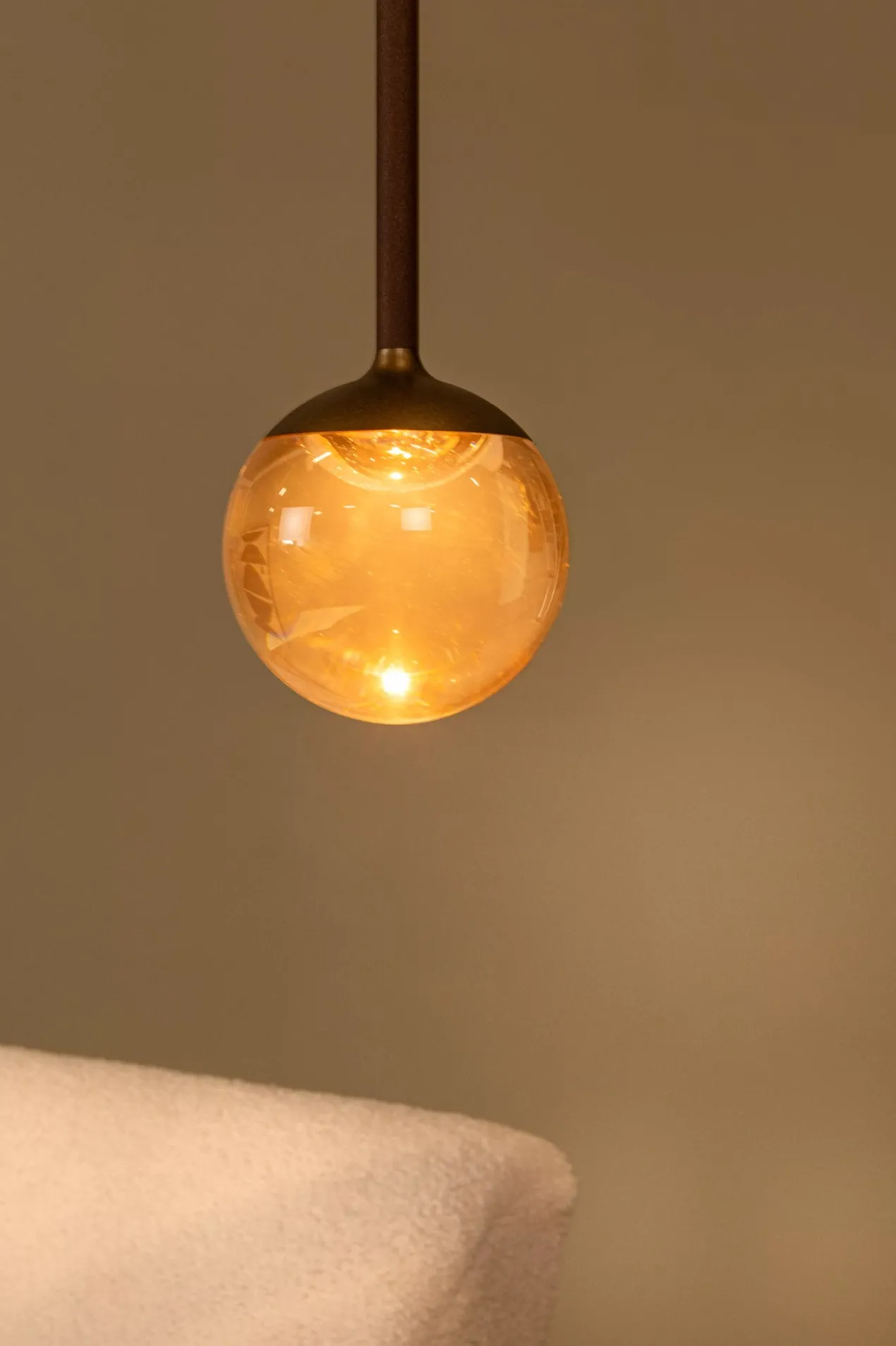 Hanglamp Calina 1-lichts koffie