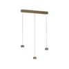 Hanglamp Cosmo balk 3-lichts brons-goud