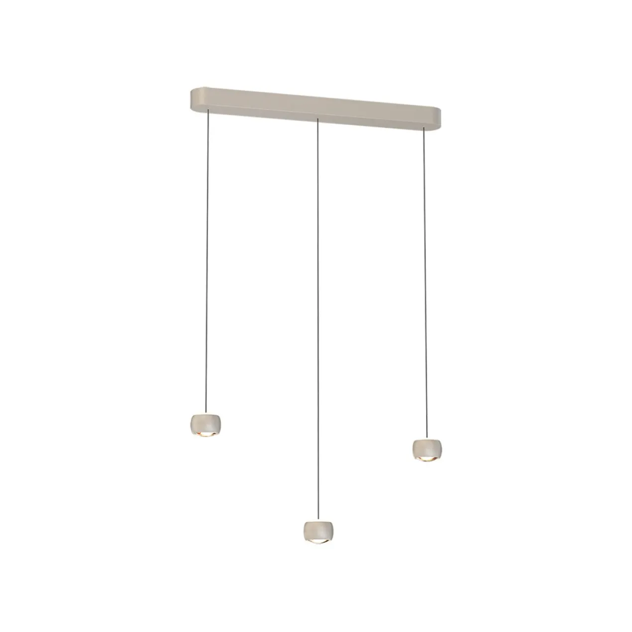 Hanglamp cosmo balk 3-lichts creme