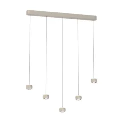 Hanglamp Cosmo balk 5-lichts creme
