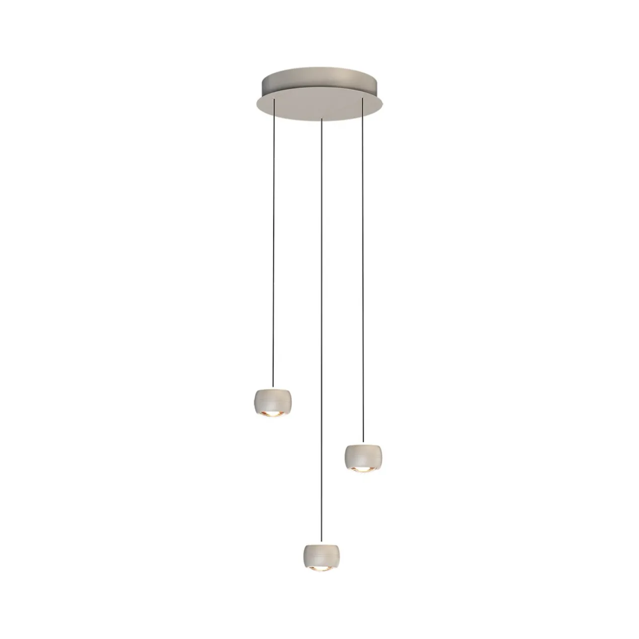 Hanglamp Cosmo rond 3-lichts creme