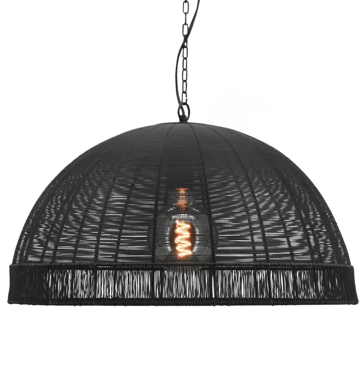 Hanglamp Daisy large black - Ø 60 cm, H 35cm