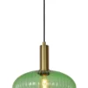Hanglamp Danique Ø30 cm groen/messing