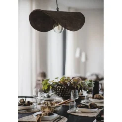 Hanglamp Disque brown