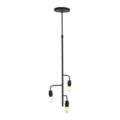 Hanglamp Edisa 3L mat zwart