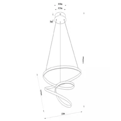 Hanglamp Espiral taupe