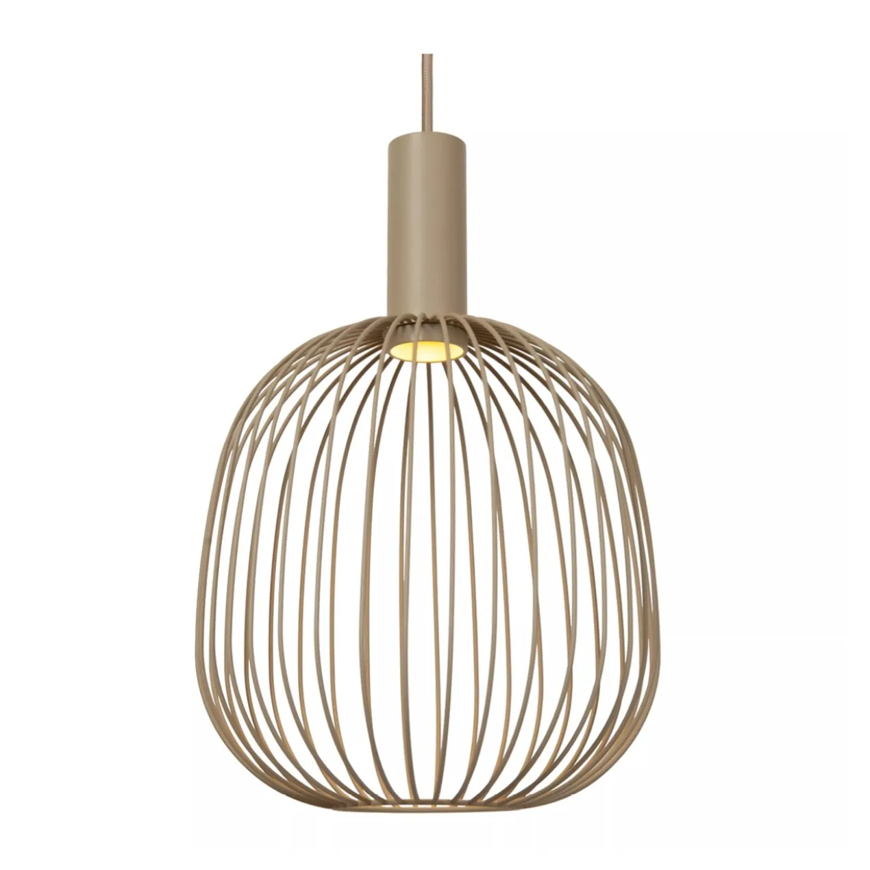 Hanglamp Esterel balk 3-lichts taupe
