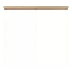 Hanglamp Esterel balk 3-lichts taupe