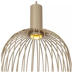 Hanglamp Esterel balk 3-lichts taupe