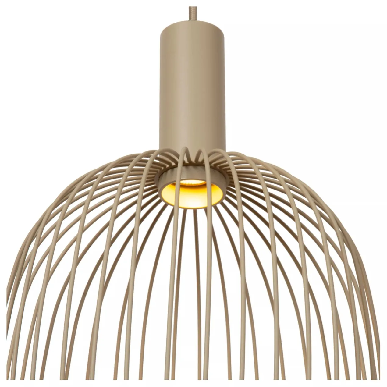 Hanglamp Esterel balk 3-lichts taupe