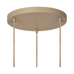 Hanglamp Esterel rond 3-lichts taupe