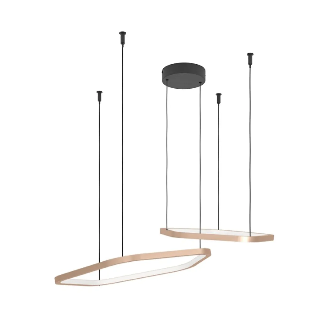 Hanglamp Estrella 2-lichts brons