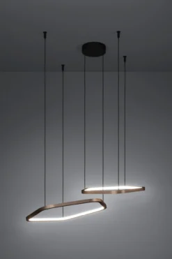 Hanglamp Estrella 2-lichts brons