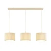 Hanglamp Ferry 3-lichts balk beige