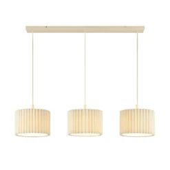 Hanglamp Ferry 3-lichts balk beige