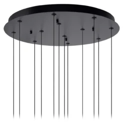 Hanglamp Gisela 12-lichts rond amber