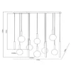 Hanglamp Jasmine ovaal 14-lichts koper